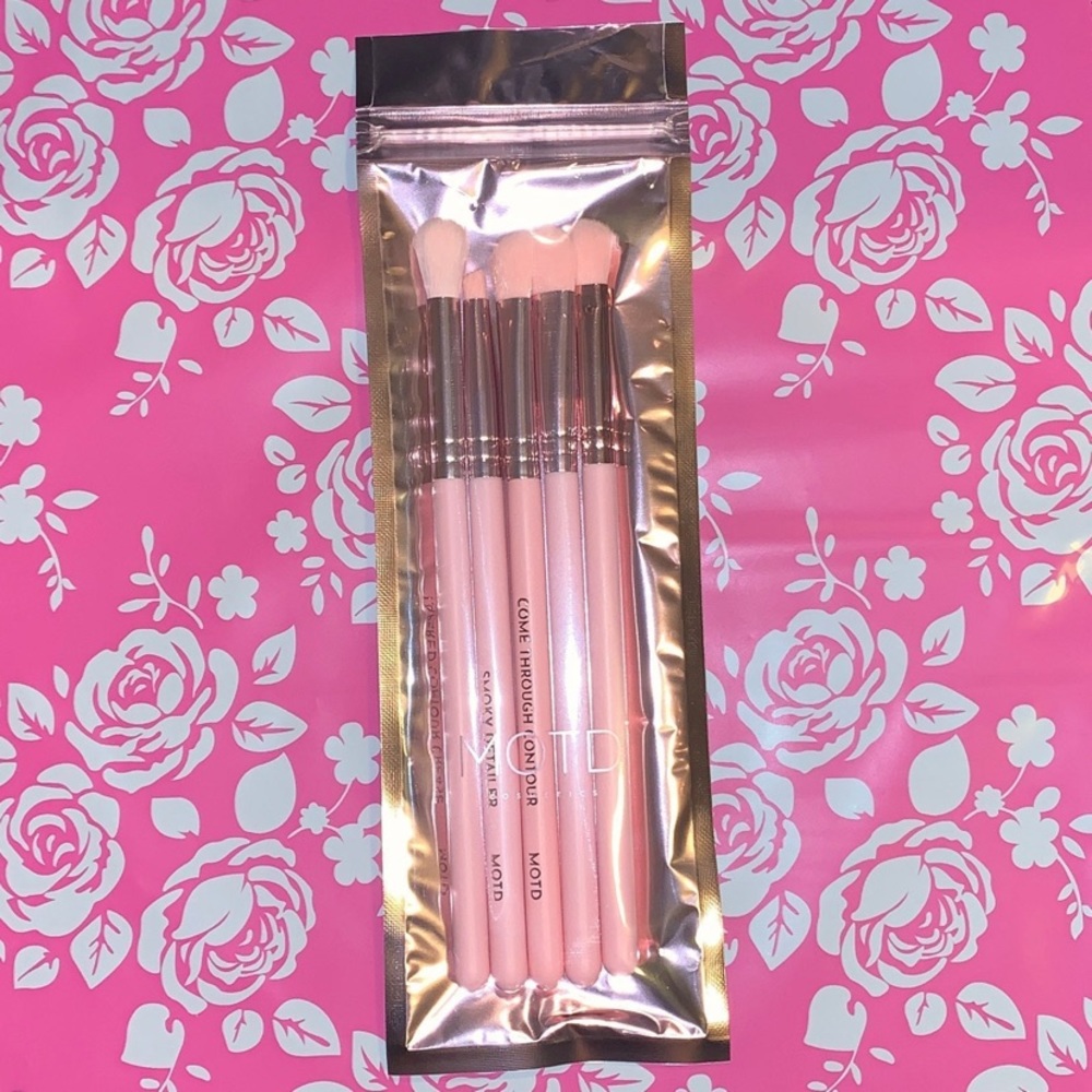 MOTD In A Blush Pink Eye Brush Set